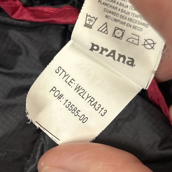 PrAna Lyra Jacket Womens Large Pink Down Packable Water Resistant Puffer Pockets - Picture 5 of 10